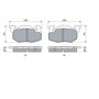 Bosch BP552 - Plaquettes de Frein Avant pour Voiture - Qualité Bosch - Réduction du Bruit et de la Poussière - Certifié ECE-R90