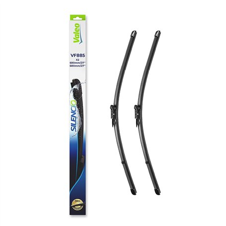 VALEO Silencio Balai d'essuie glace VF885 577885 Longueur avant: 680mm / 680mm Quantité Set 2 unités (pour véhicules d'entraînem