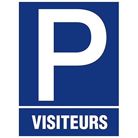 Panneau Parking visiteurs - Rigide 330x400mm - 4181028
