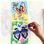 SentoSphère - SABLIMAGE - PAPILLONS - 8813 - Kit Loisir Créatif - Réaliser 4 tableaux avec 15 tonalités de sable - A partir de 4