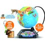 VTech Giramondo Carte de monde interactive, carte du monde pour enfants avec stylo tactile et écran 2,7", y compris 600 vidéos B