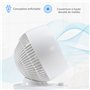 HOMCOM Mini Ventilateur de table, ventilateur Silentieux puissant 45W, 3 vitesses, oscillant à 70° multidirectionnelle, inclinai