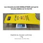 AUA SIGNALETIQUE - Chevalet signalisation Sens obligatoire Gauche - Poids 1KG en Plastique Jaune