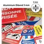 AUA SIGNALETIQUE - Panneau Prépercé (4 Trous) avec Angles arrondis - PVC Rigide 1.5 mm - (300 x 210 mm, Défense de Fumer et de V