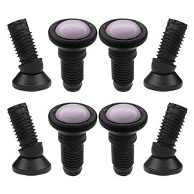 cyclingcolors 8X Embout rentrant revêtement Téflon Pied Rond orientable réglage Base Protection Meuble Chaise étagère Table, 35/ cyclingcolors 8X Embout rentrant revêtement Téflon Pied Rond orientable réglage Base Protection Meuble Chaise étagère Table