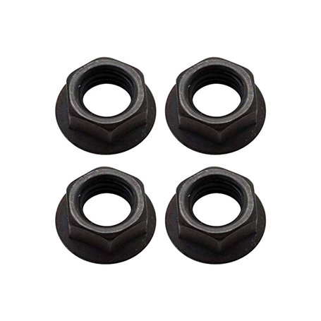 cyclingcolors 4X ÉCROUS A EMBASE CRANTÉE M10 AXE PÉDALIER Carre Fixation MANIVELLE VÉLO Cycle VTT Route Ville Vintage