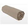 Drap housse - HOME LINGE PASSION - HP72062 - Microfibre 82 g - 90 x 190 cm - Bonnet 30 cm - Beige