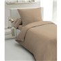 Parure de couette 2 pieces - HOME LINGE PASSION - HP72071 - Microfibre 82 g - 140 x 200 cm - Beige