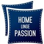 Lot de 2 taies d'oreiller - HOME LINGE PASSION - HP72089 - Microfibre 82 g - 50 x 70 cm - Bleu ciel