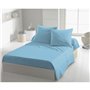Lot de 2 taies d'oreiller - HOME LINGE PASSION - HP72090 - Microfibre 82 g - 63 x 63 cm - Bleu ciel