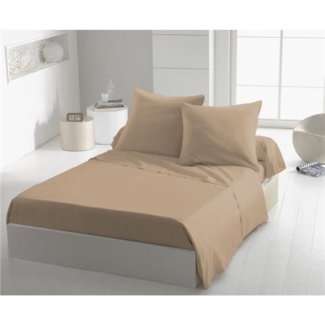 Drap plat - HOME LINGE PASSION - HP72104 - Microfibre 82 g - 180 x 290 cm - Beige