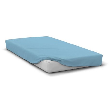 Drap housse - HOME LINGE PASSION - HP72121 - Microfibre 82 g - 180 x 200 cm - Bonnet 30 cm - Bleu ciel