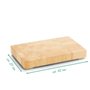 Zeller 24801 Bloc à découper Bois de caoutchouc 42 x 27 x 5,5 cm