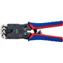 Knipex Pince à sertir pour fiches Western brunie, avec gaines bi-matière 200 mm 97 51 12