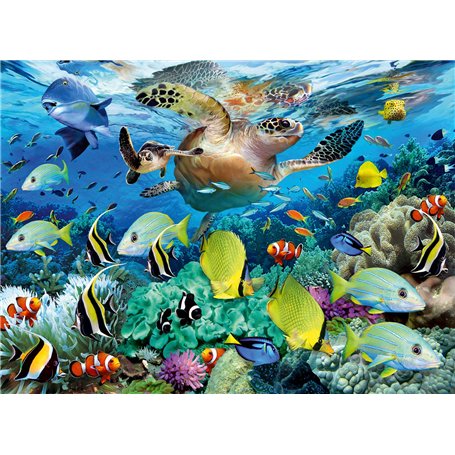 Ravensburger - Puzzle Enfant - Puzzle 150 p XXL - Le Paradis sous l'eau - 10009