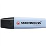 STABILO Lot de 3 Surligneurs BOSS ORIGINAL Pastel pointe biseautée 2-5 mm bleu pastel