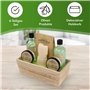 accentra Set cadeau Wellness olive dans un panier en bois, set de soins pour femmes 6pcs enrichi en huile d'olive
