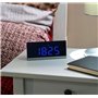 Horloge de table radio-pilotée à LED - Noir / Bleu [Infactory]