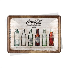 Nostalgic-Art Coca-Cola Bottle Timeline 10277 Plaque métallique décorative 10 x 14 cm Nostalgic-Art Coca-Cola Bottle Timeline 10277 Plaque métallique décorative 10 x 14 cm
