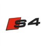 Audi 8W0071804 Caractères S4 Tuning Exclusive Black Edition Emblem Noir/Rouge