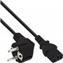InLine® 16647F Câble d'alimentation avec Contact de Protection coudé vers fiche C13 0