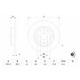 Bosch BD1112 Disques de frein - certification ECE-R90-1 jeu de 2 disques