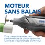 Dremel 8250 Outil rotatif sans fil 12 V 5 000-30 000 tr/min Kit d'outils multifonctions sans balais avec boîte Dremel, 65 access