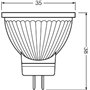 OSRAM réflecteur LED | Culot: GU4 | Blanc chaud | 2700 K | 2,50 W | équivalent à 20 W | LED STAR MR11 12 V