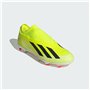 adidas Mixte X Crazyfast League Laceless Firm Ground Boots Chaussures de Football, Solar Yellow/Core Black/Cloud White, 49 EU