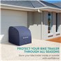 Navaris Housse pour Remorque de Vélo - Bache de Protection de Remorque de Velo Exterieur - Housse Imperméable pour Protéger de l