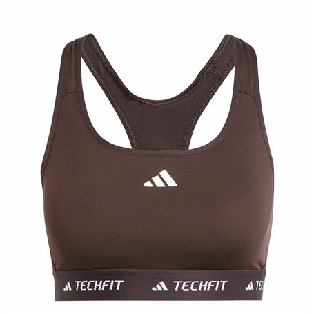Soutien-gorge de Sport Adidas Techfit Medium Marron