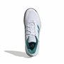 adidas Homme Gamecourt 2.0 Tennis Shoes Chaussures, FTWR White/Pure Teal/Core Black, 43 1/3 EU