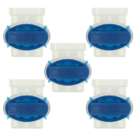 vhbw 5x connecteurs pour câble périphérique compatible avec Bosch Indego 350 Connect robots de pelouse - Serre-câbles