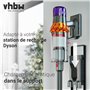 vhbw Support d'aspirateur compatible avec Rowenta X-Pert 6.60 Essential RH6838WO aspirateur à batterie, aspirateur à main, gris