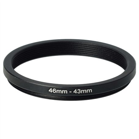vhbw Bague d'adaptation de Filtre Step-Down de 46 mm vers 43 mm pour Objectif d'appareil Photo - Réducteur