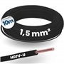 5 mm² Noir I Fil simple en PVC ignifuge 1
