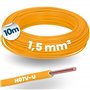 5 mm² orange I Fil simple en PVC ignifuge 1