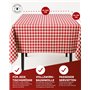 texpot Lot de 6 nappes de Style Maison de Campagne à Carreaux - Couleur et Taille au Choix - 100% Coton (30 x 30 cm - Rouge/Blan