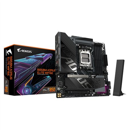 GIGABYTE B850M AORUS Elite WIFI6E Carte mère - Processeurs AMD Ryzen série 9000