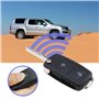 ECSiNG Coque de rechange pliable à 2 boutons pour clé de voiture compatible avec VW Amarok 2012-2020 Transporter 2011-2019 avec