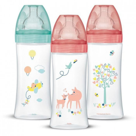 Dodie Lot de 3 Biberons Anti colique Sensation+. Fille. 330 ml. +6 Mois. Tétine 34,99 €