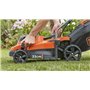 Black+Decker Tondeuse à gazon sans fil BCMW3336N (36 V, largeur de coupe de 33 cm, pour surfaces moyennes jusqu'à 250 m², 5 nive