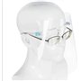 Lot de 50 visières de protection intégrale pour le visage avec cadre de lunettes et pare-soleil confortables pour les affaires e