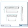 Harbour Housewares 42L Panier à Linge Pliable - Blanc/Gris - 1x Grand Plastique Pliant Surgir Gain de Place Lavage Stockage Vête
