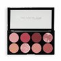 Revolution Ultra Blush Palette - 8 teintes pigmentées mates et scintillantes - Formule poudre facile à estomper - Vegan & Cruelt