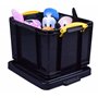Really Useful 35BKCB Boîte de Rangement en Plastique Facilement Empilable 35 litres - 480 x 390 x 310 mm, Noir