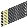 10 x SabreCut SCRH5152_10 152 mm H5 Hex Magnétique Impact Tournevis Embouts Set Single End Heavy Duty Compatible avec Dewalt Mil