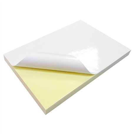 Evergreen Goods Lot de 20 feuilles de papier photo autocollant imprimable pour imprimantes à jet d'encre et laser Blanc brillant