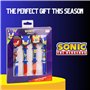 Sonic The Hedgehog Stylos, Pack de 4 Stylos Sonic Prime, Sonic Tails et Knuckles 3D Design