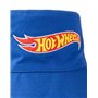 Hot Wheels Chapeau bob réversible pour garçons | Chapeau Multi-Motifs Bleu et à Carreaux avec Logo Protection Solaire légère | C